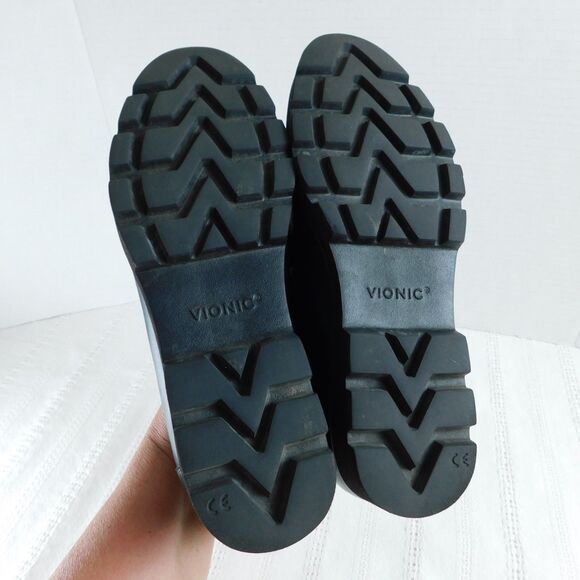 Vionic Women's Cheryl II Loafers Black 7.5 (fits like 7)  Leather Comfort MINT! - Picture 9 of 14